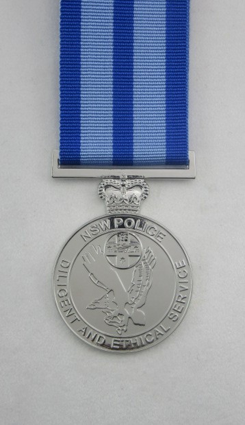 Collectable New South Wales Police Diligent and Ethical Service Medal 